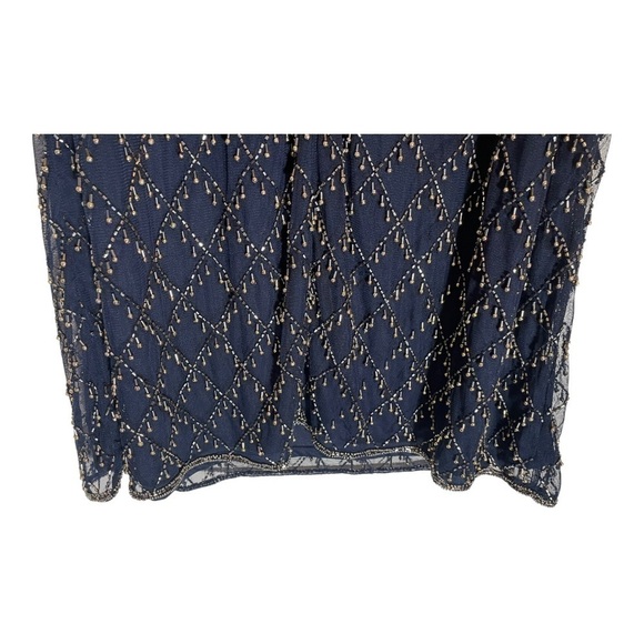 Pisarro NIGHTS Beaded Sheath Cocktail Dress - Picture 8 of 13